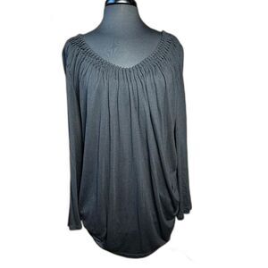 NWT Alfani‎ 2X Shapewear Top | Minimalist Black Modal Tunic | Whimsygoth